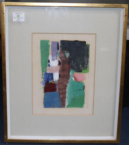 § Peter Kinley (1926-1988) Standing figure, overall 12 x 9in.